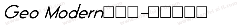 Geo Modern生成器字体转换